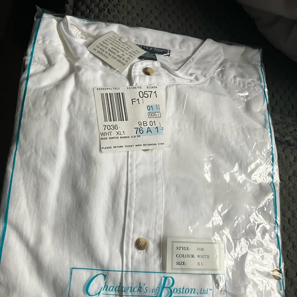 Reed Hunter Men's White Dress Shirt
New in Package